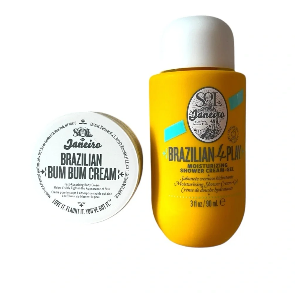 Sol de Janeiro Brazilian Bum Bum Cream & Brazilian 4 Play Shower Gel 2pc Set